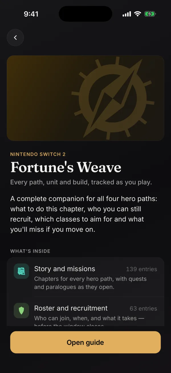 See what a guide covers first